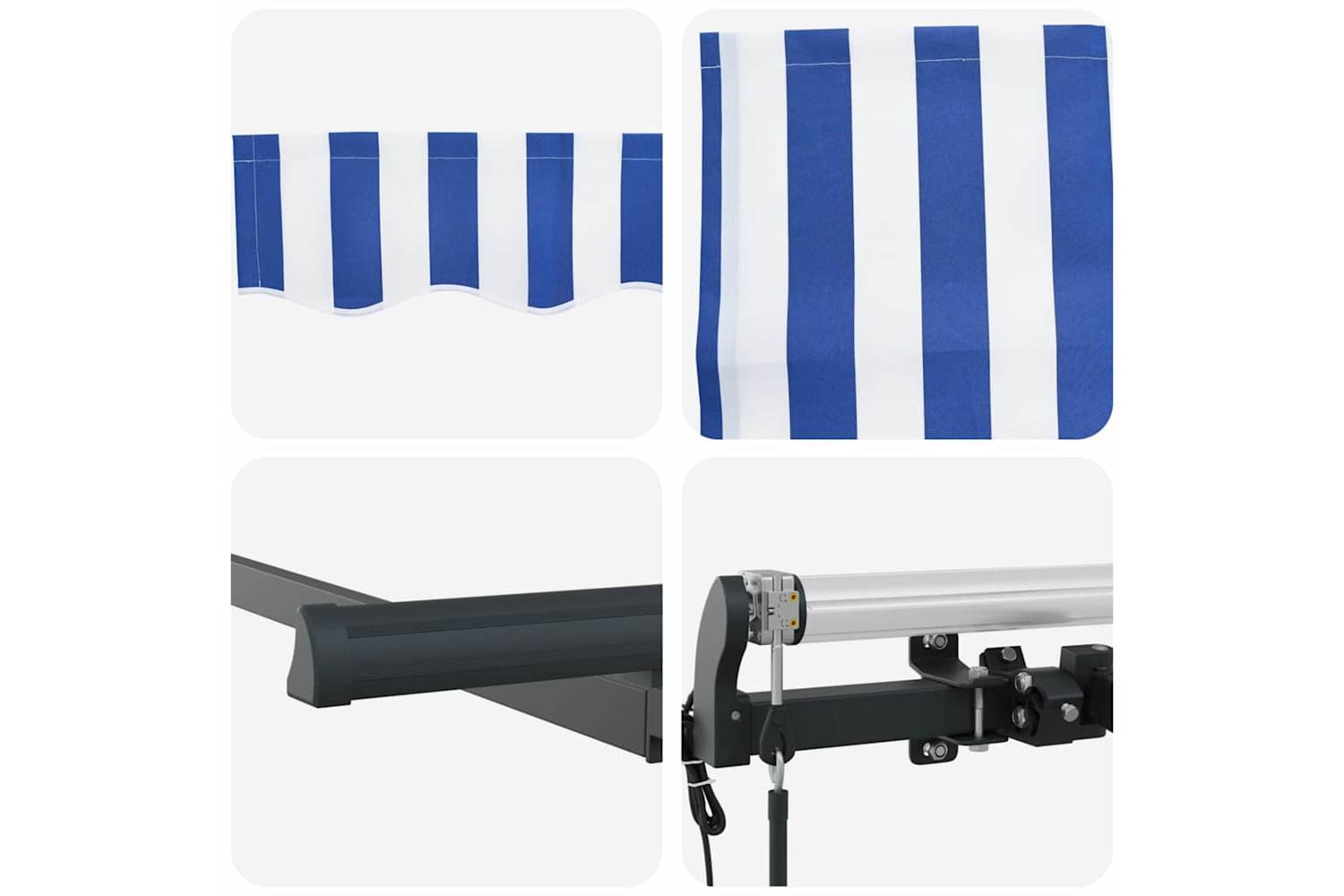 Vidaxl Awning With Blind Cream 350 X 200 X 120 Cm Fabric And Metal-10