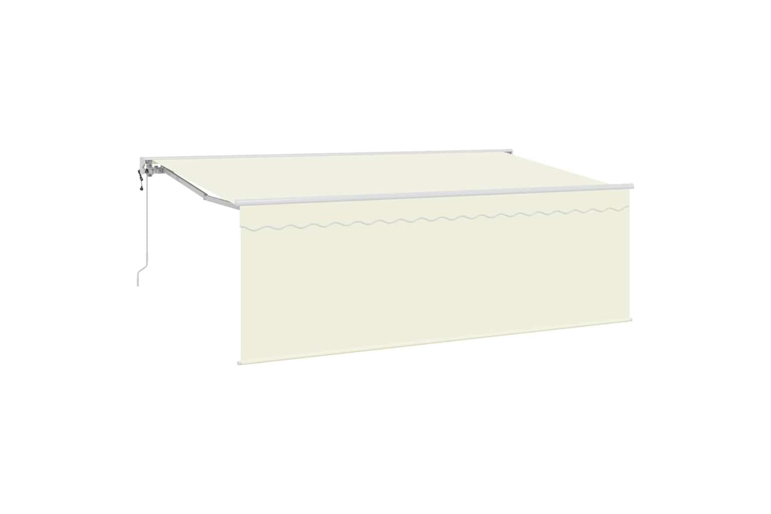 Vidaxl Awning With Blind Cream 350 X 200 X 120 Cm Fabric And Metal-2