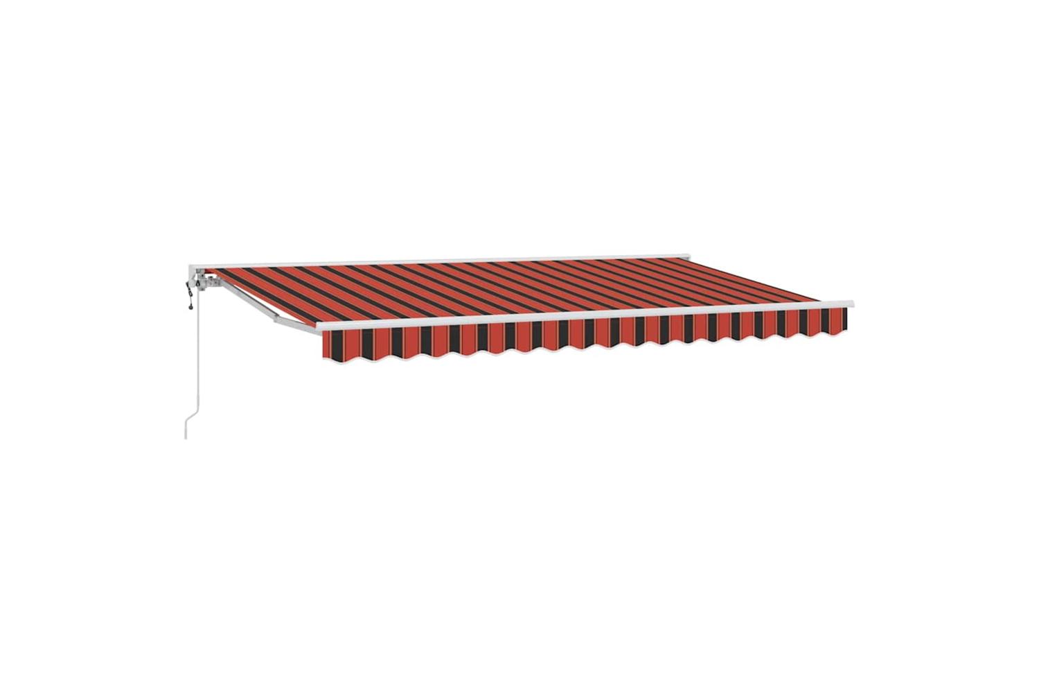 Vidaxl Retractable Awning Multicolour Stripe 350x200 Cm Fabric-2
