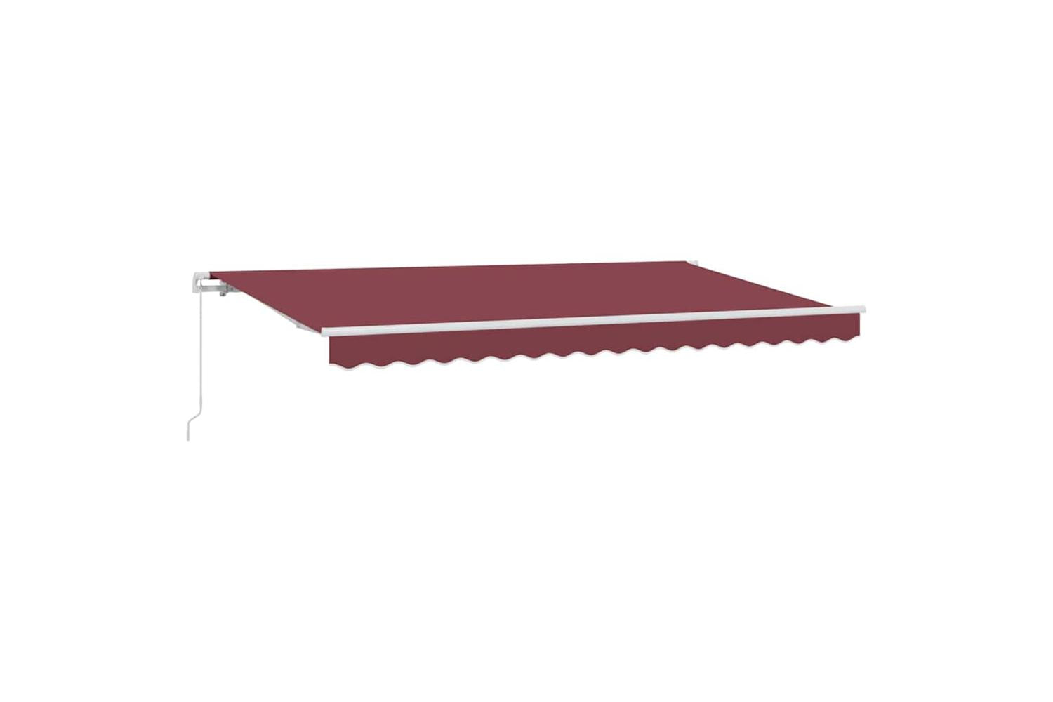 Vidaxl Retractable Awning Burgundy 350 X 200 Cm-2