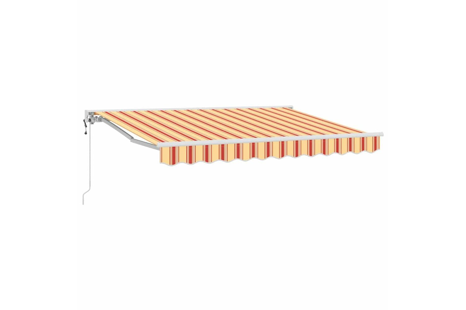 Vidaxl Retractable Awning Multicolour Stripe 350x200 Cm Fabric-2