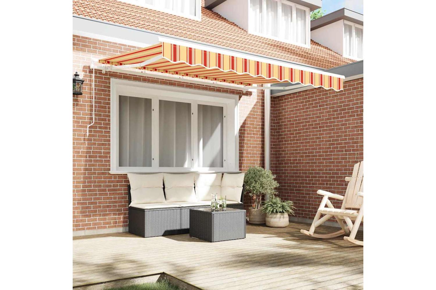 Vidaxl Retractable Awning Multicolour 350 X 200 Cm-3