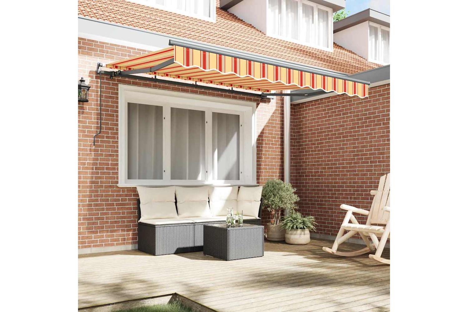 Vidaxl Retractable Awning Multicolour 350 X 200 Cm-3