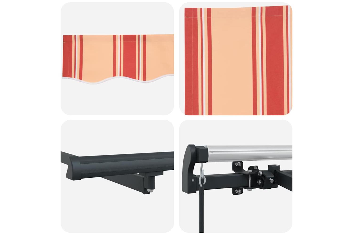 Vidaxl Retractable Awning Multicolour 350 X 200 Cm-8