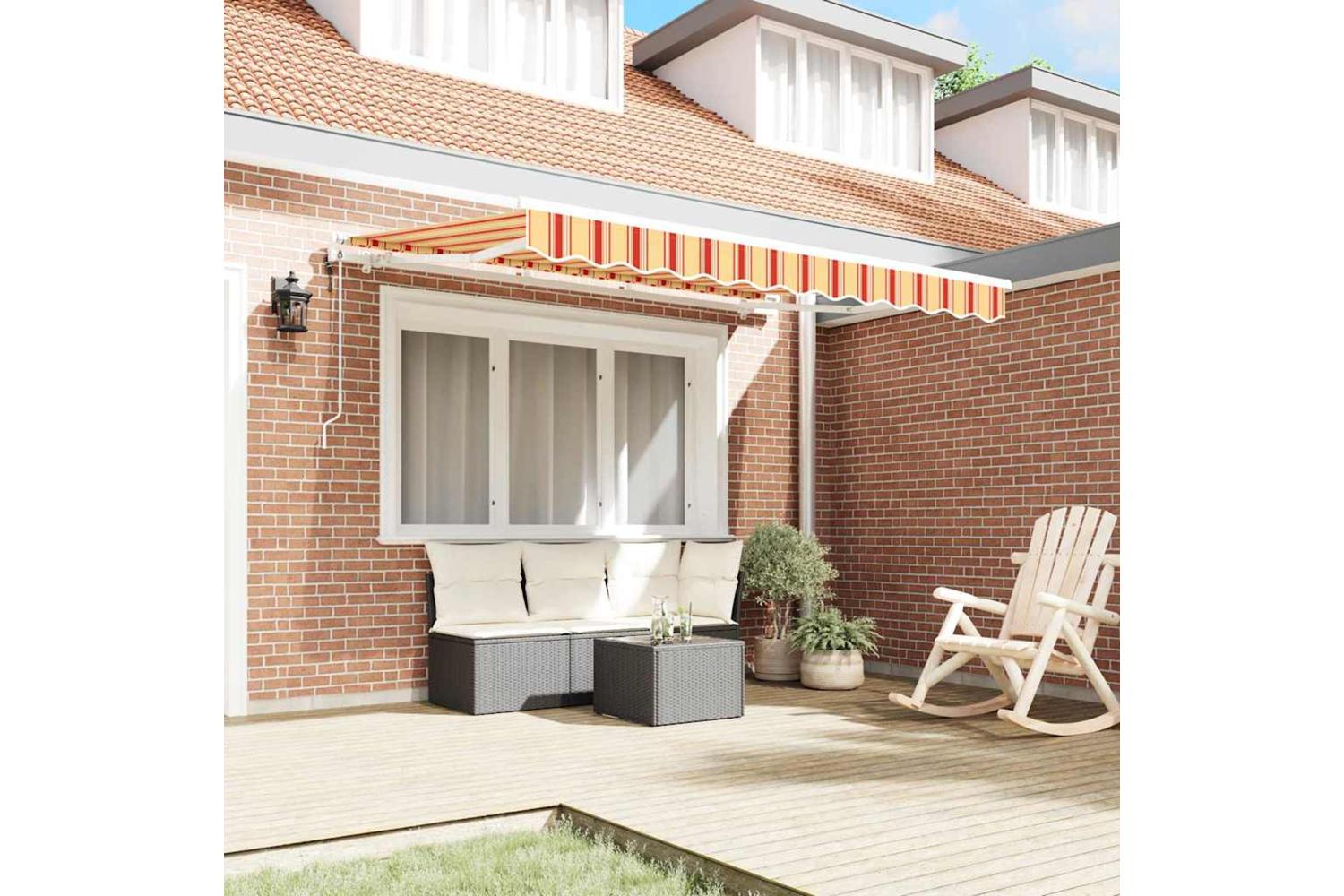 Vidaxl Retractable Awning Multicolour 350 X 200 Cm-3