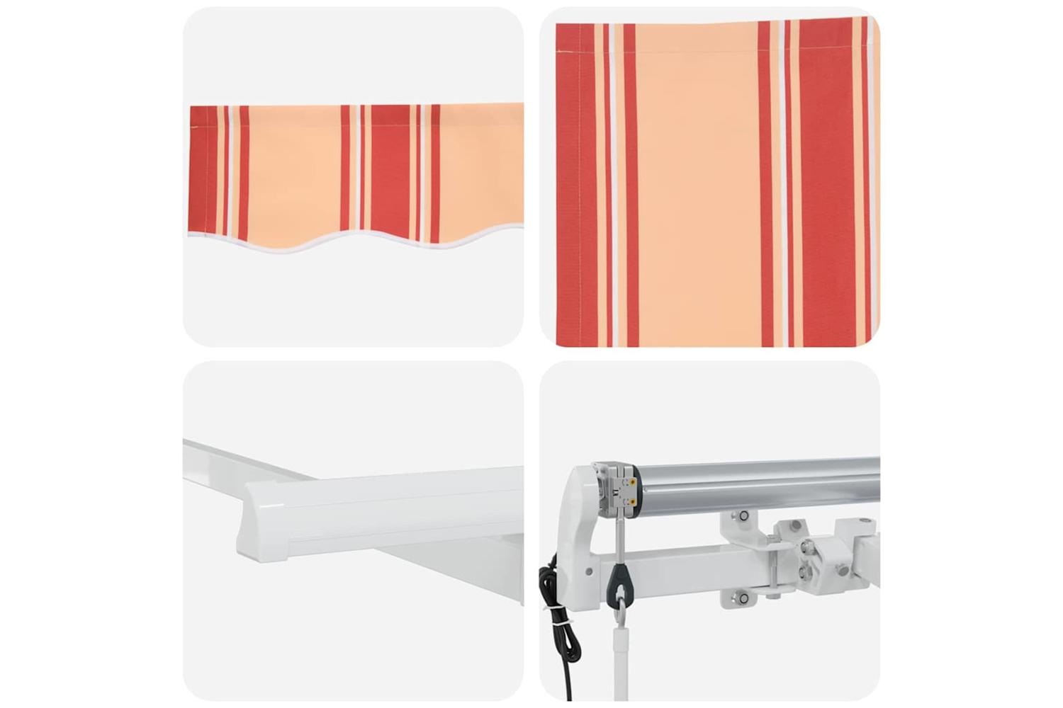 Vidaxl Retractable Awning Multicolour 350 X 200 Cm-8