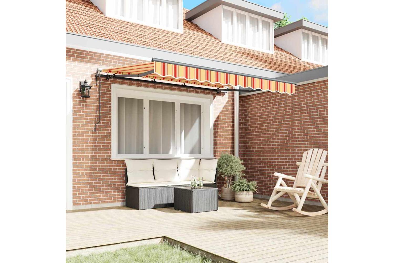 Vidaxl Retractable Awning Multicolour 350 X 200 Cm-3