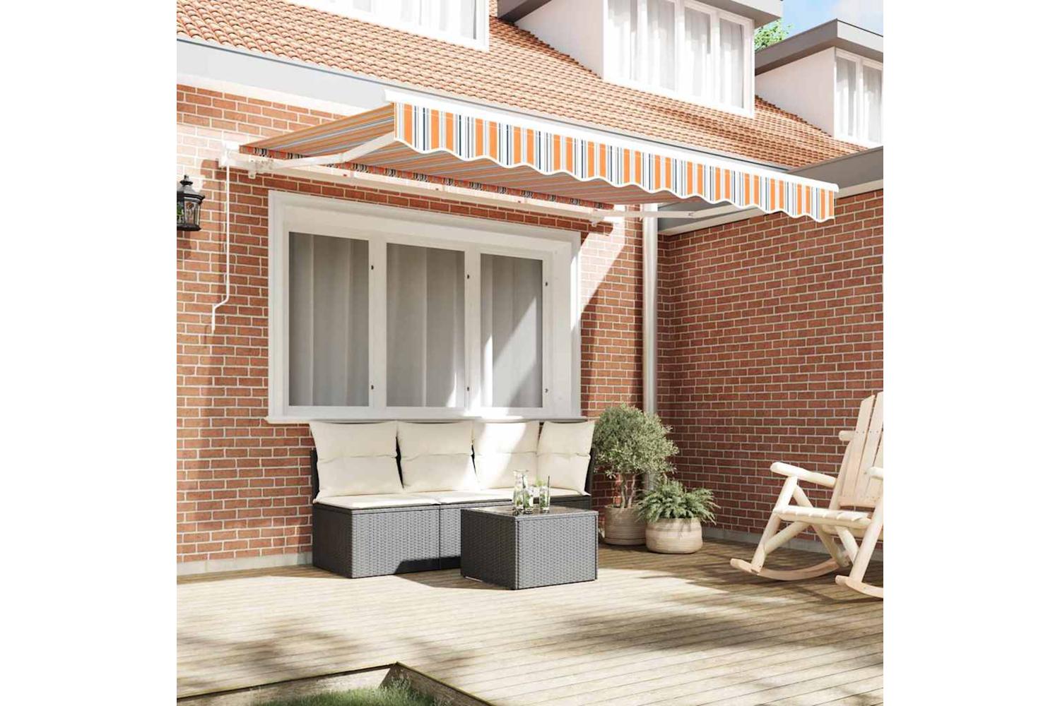 Vidaxl Retractable Awning Multicolour 350 X 200 Cm-3