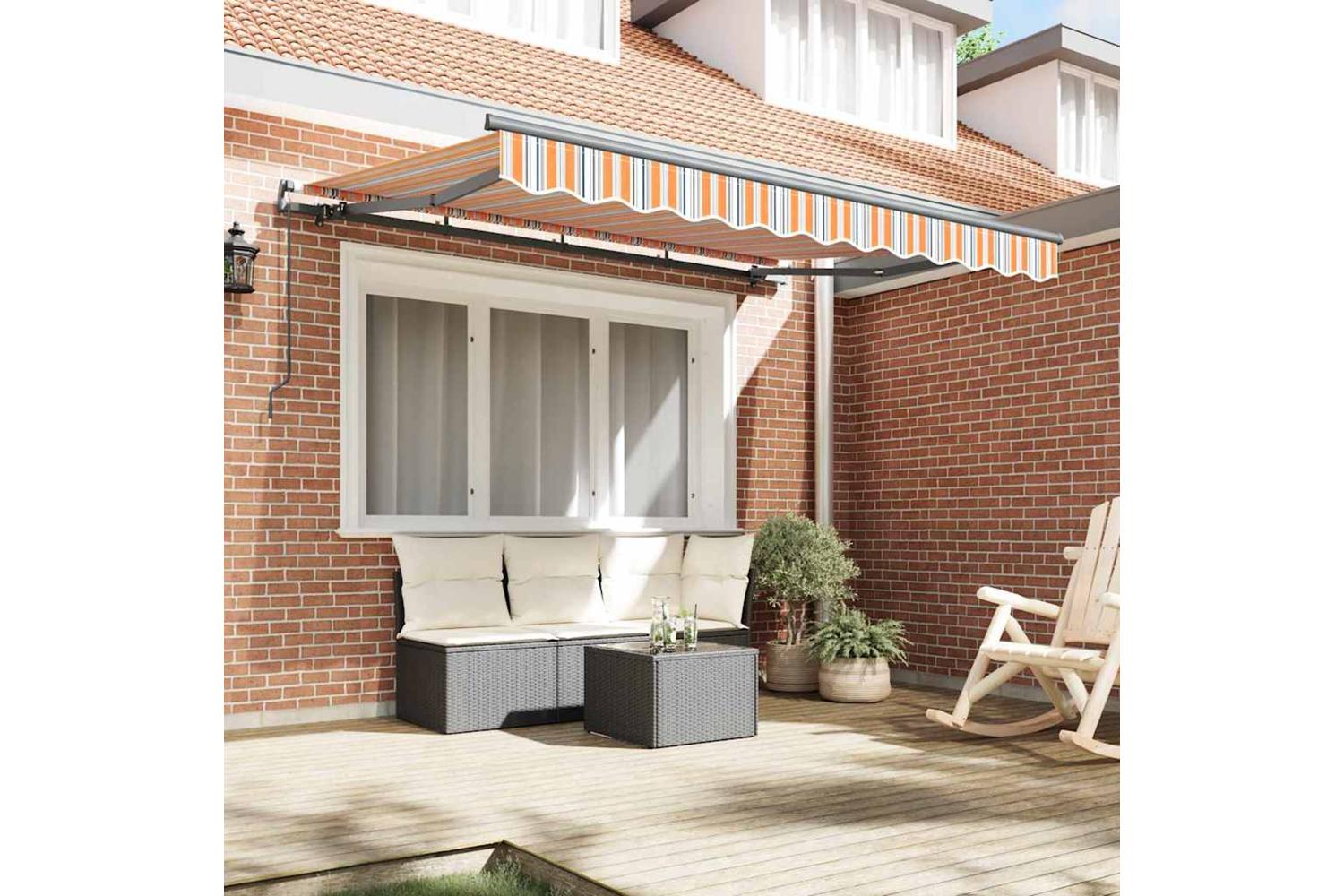 Vidaxl Retractable Awning Multicolour 350 X 200 Cm-3