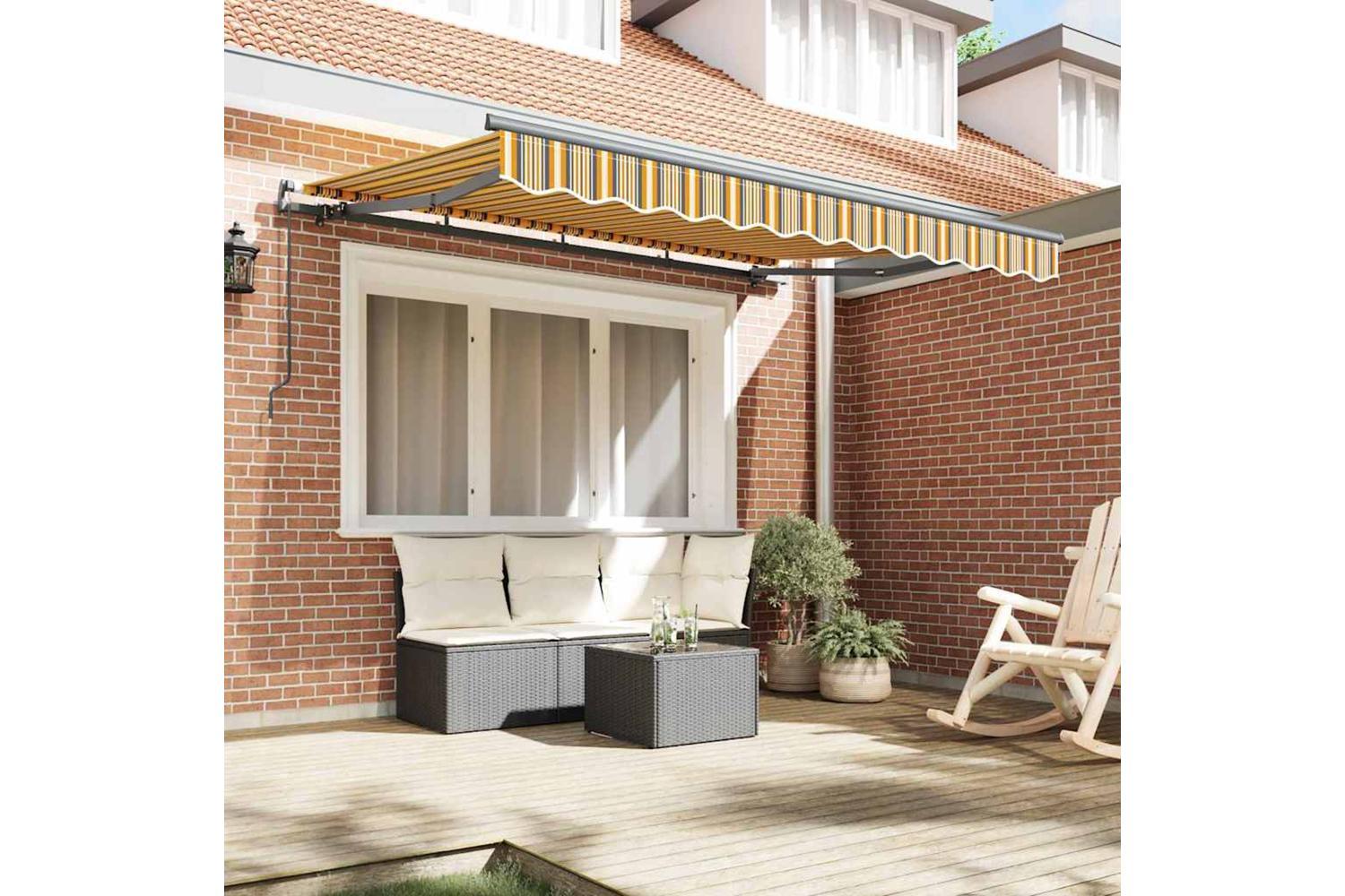 Vidaxl Retractable Awning Multicolour 350 X 200 Cm-3