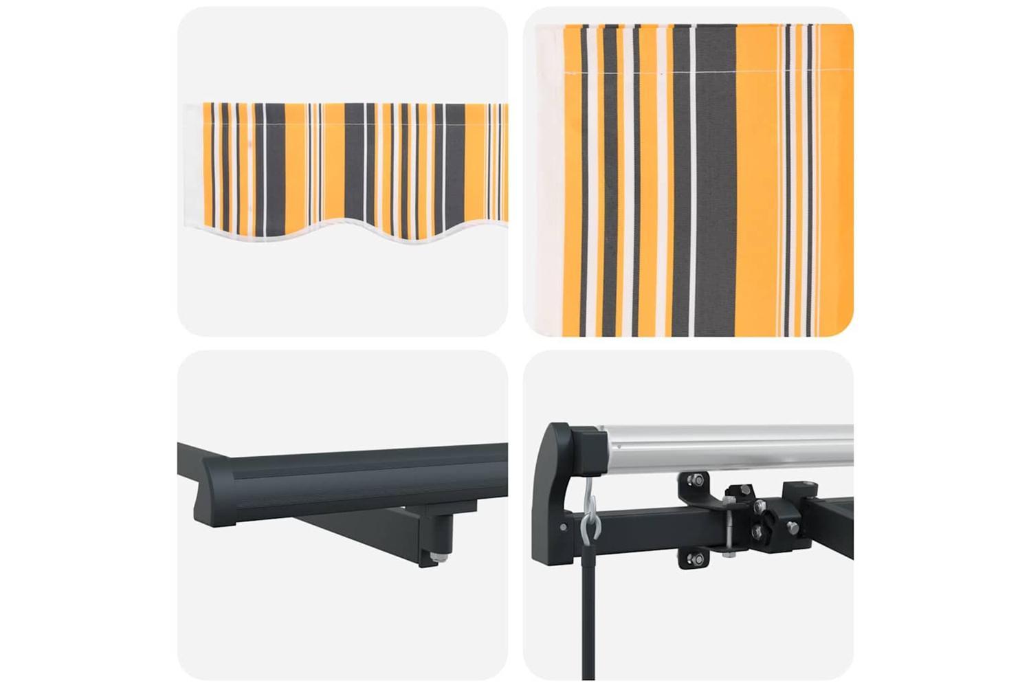 Vidaxl Retractable Awning Multicolour 350 X 200 Cm-8