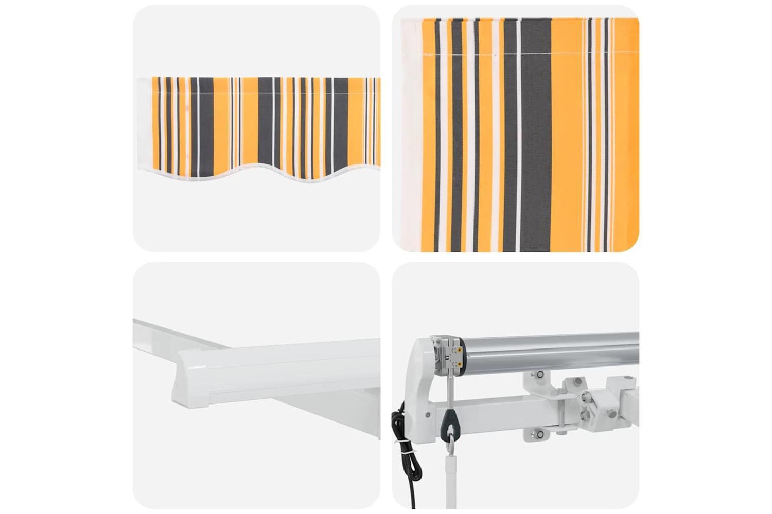 Vidaxl Retractable Awning Multicolour 350 X 200 Cm-8