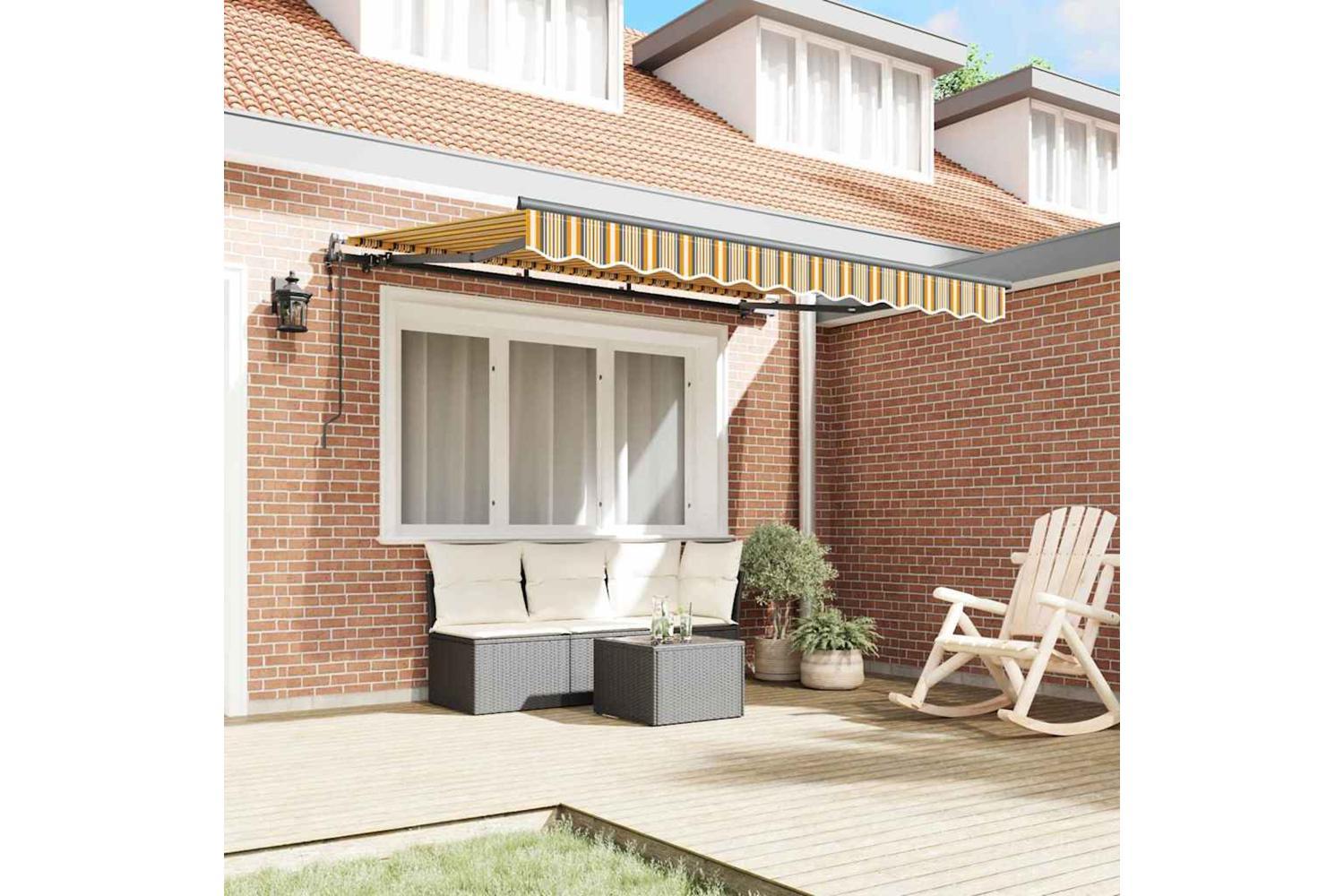 Vidaxl Retractable Awning Multicolour 350 X 200 Cm-3
