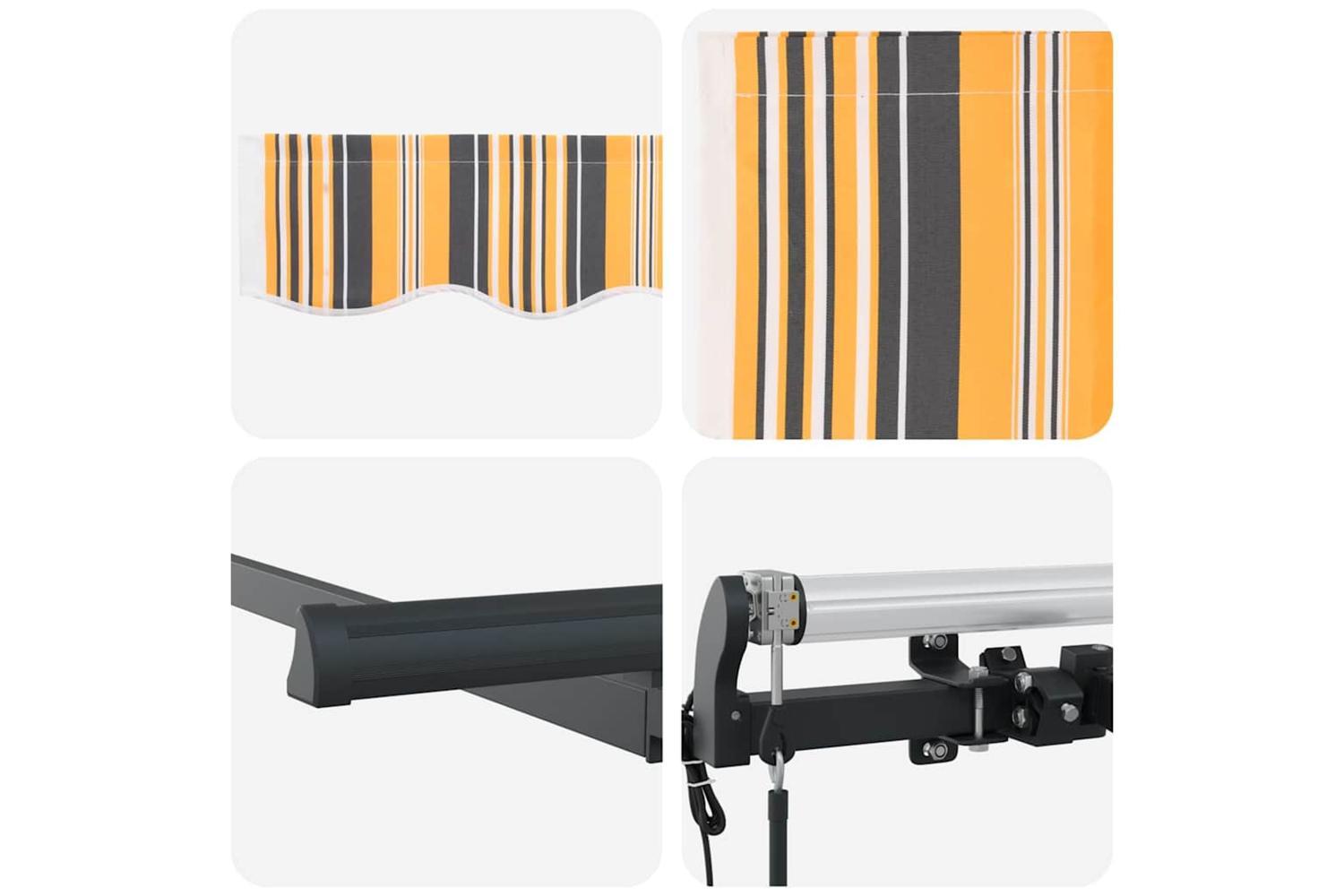 Vidaxl Retractable Awning Multicolour 350 X 200 Cm-8