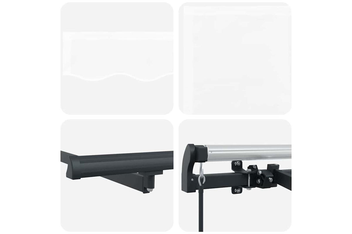 Vidaxl Retractable Awning White 350 X 200 Cm Polyester And Aluminium-8