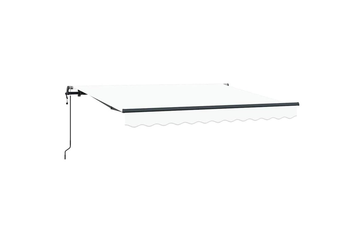Vidaxl Retractable Awning White 350 X 200 Cm Polyester And Aluminium-2
