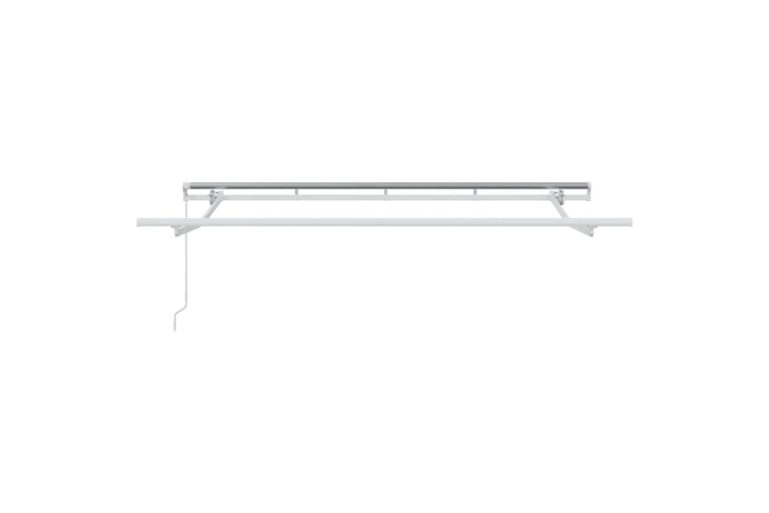 Vidaxl Retractable Awning Red 350 X 200 Cm Polyester And Aluminium-6