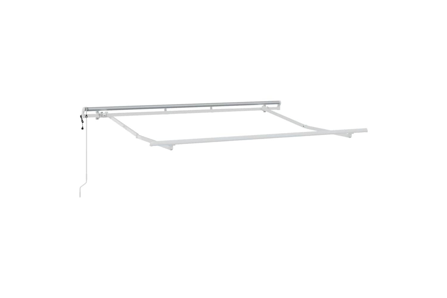 Vidaxl Retractable Awning Red 350 X 200 Cm Polyester And Aluminium-4
