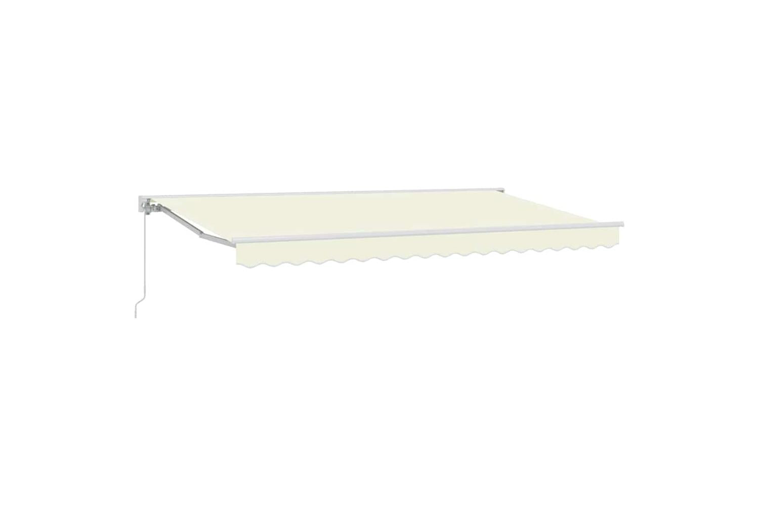 Vidaxl Retractable Awning Manual Cream 400x200 Cm Fabric