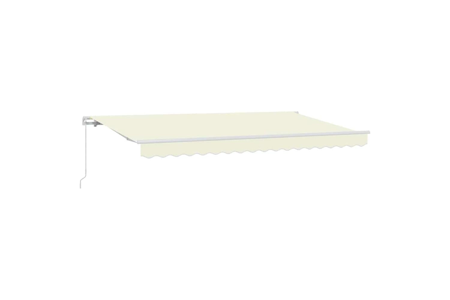 Vidaxl Retractable Awning Cream 400 X 200 Cm Polyester And Aluminium