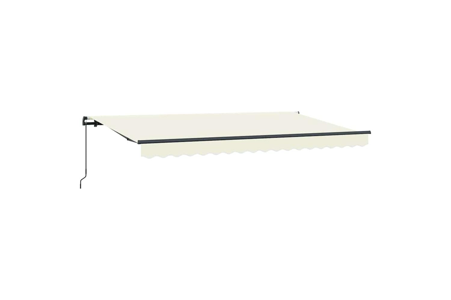 Vidaxl Retractable Awning Cream 400 X 200 Cm Polyester And Aluminium-5