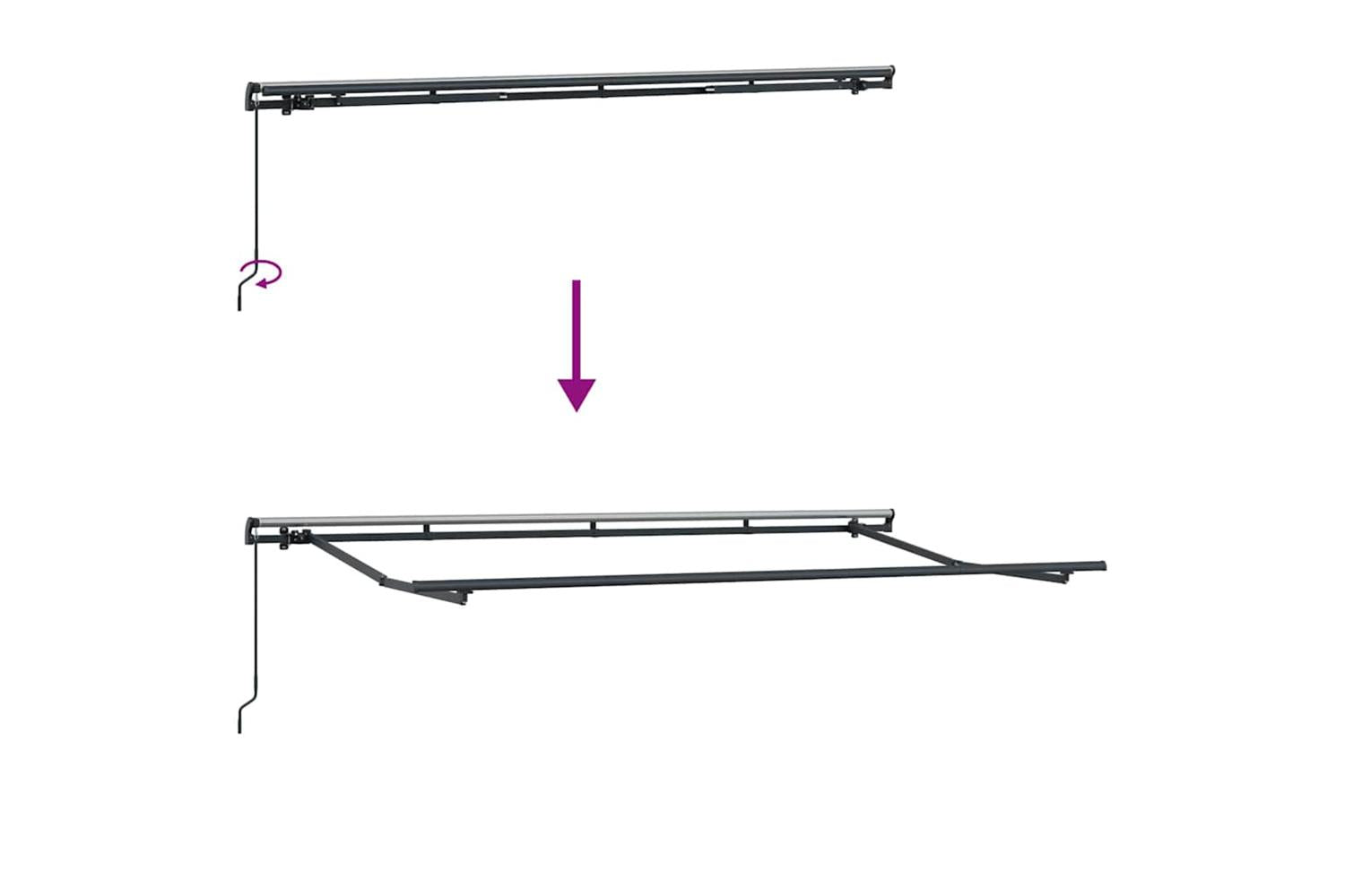 Vidaxl Retractable Awning Cream 400 X 200 Cm Polyester And Aluminium-9