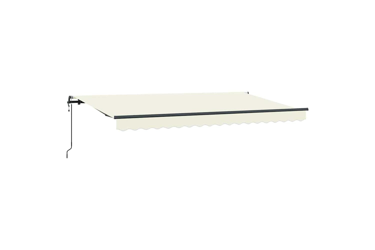 Vidaxl Retractable Awning Cream 400 X 200 Cm Polyester And Aluminium-5