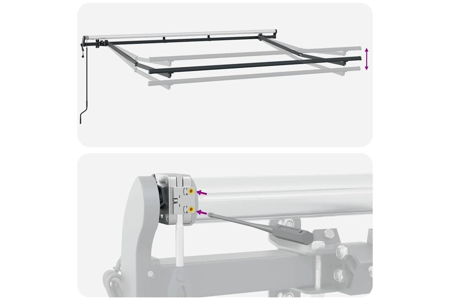 Vidaxl Retractable Awning Cream 400 X 200 Cm Polyester And Aluminium-10