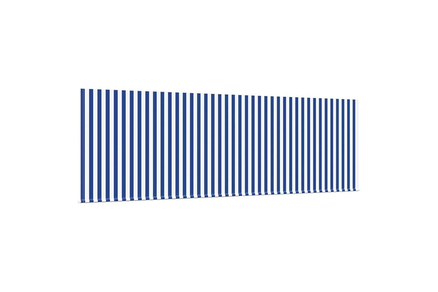 Vidaxl Retractable Awning Striped Blue And White 400 X 200 Cm Fabric-4