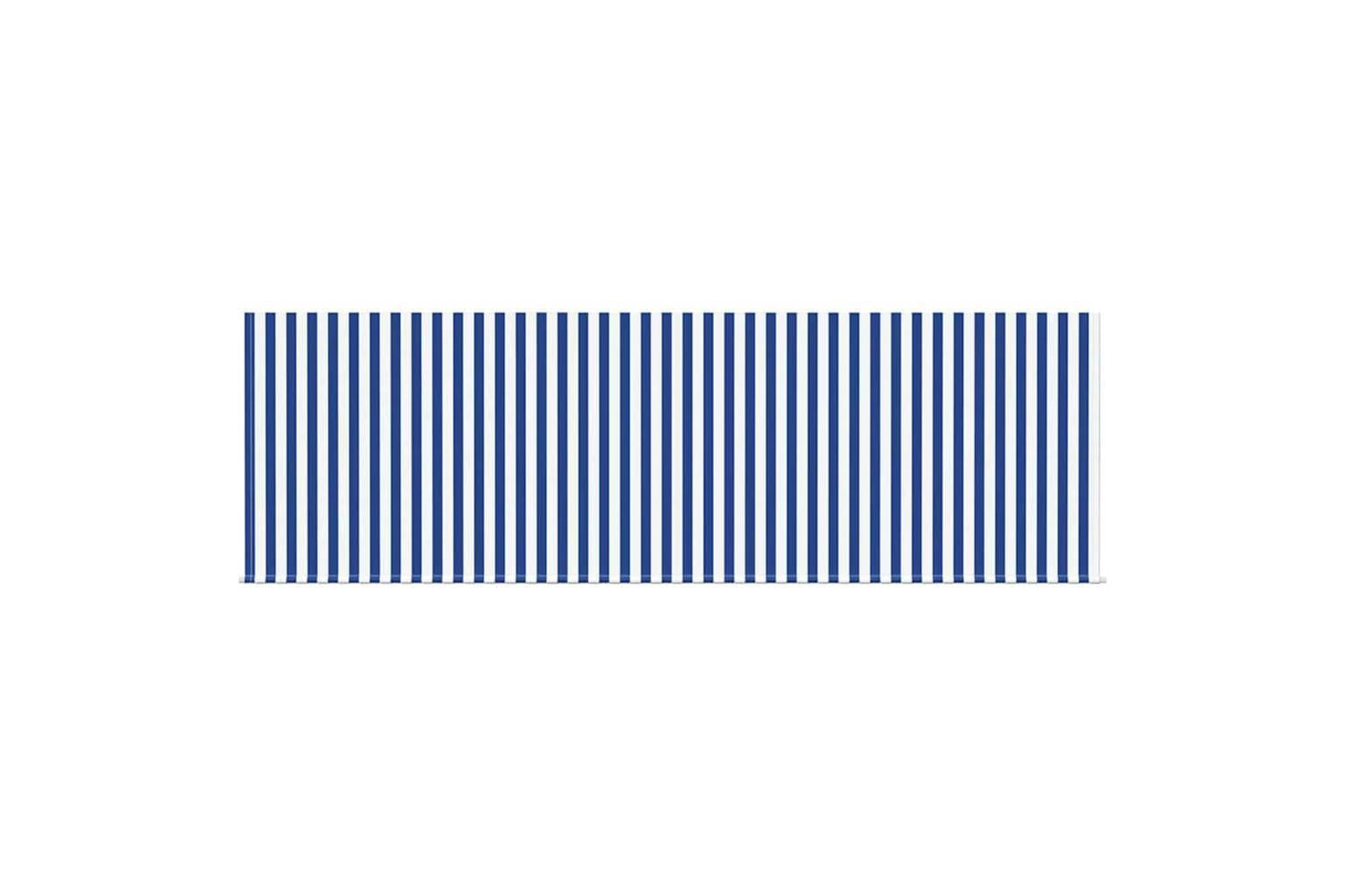 Vidaxl Retractable Awning Manual Blue And White 400 X 200 Cm Fabric-9