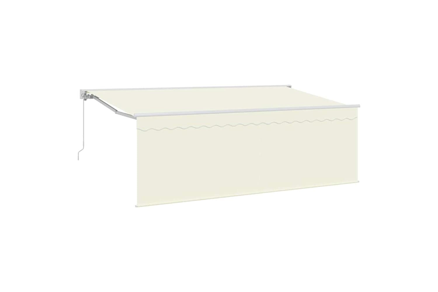 Vidaxl Retractable Awning Cream 400 X 200 Cm Fabric-2