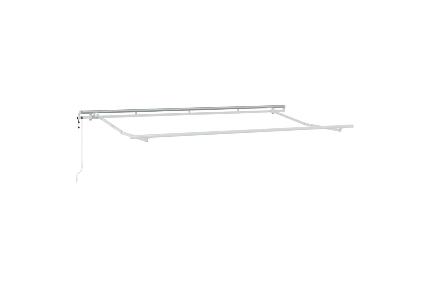 Vidaxl Retractable Awning Cream And White 400 X 200 Cm-5