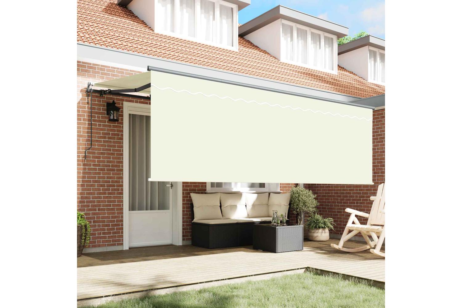 Vidaxl Retractable Awning Cream And Anthracite 400 X 200 Cm-3