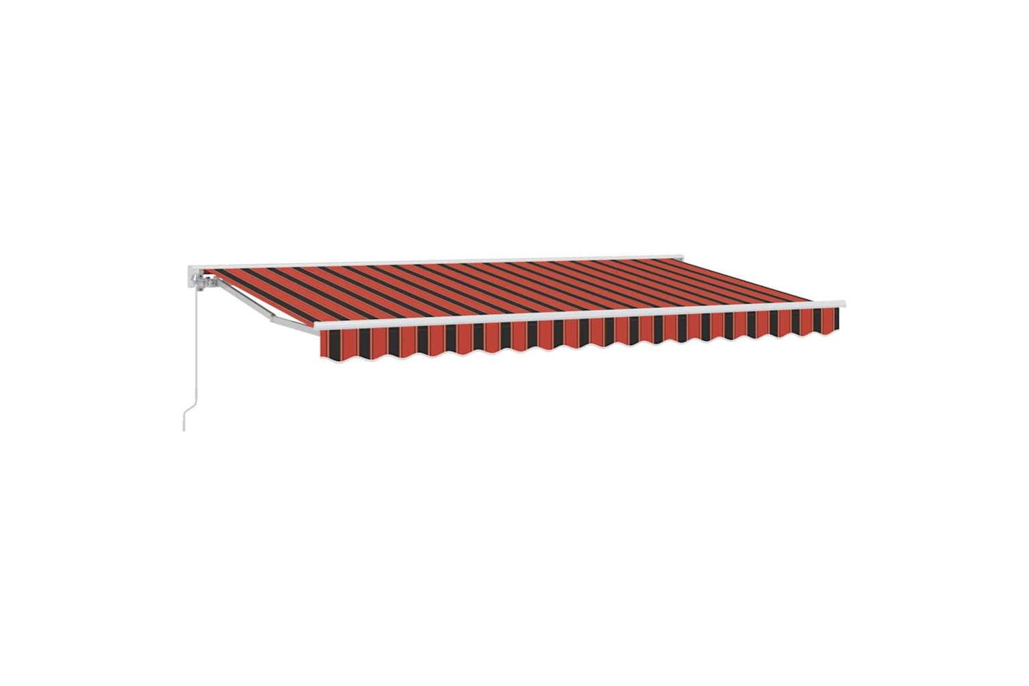 Vidaxl Retractable Awning Manual Multicolour Stripe 400x200 Cm Fabric