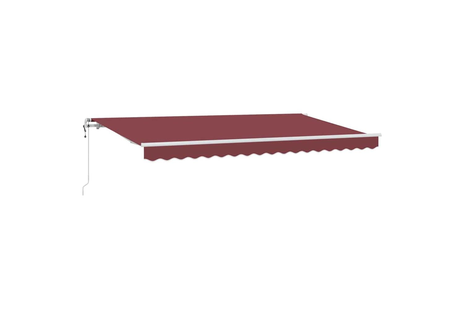 Vidaxl Retractable Awning Burgundy 400 X 200 Cm-2