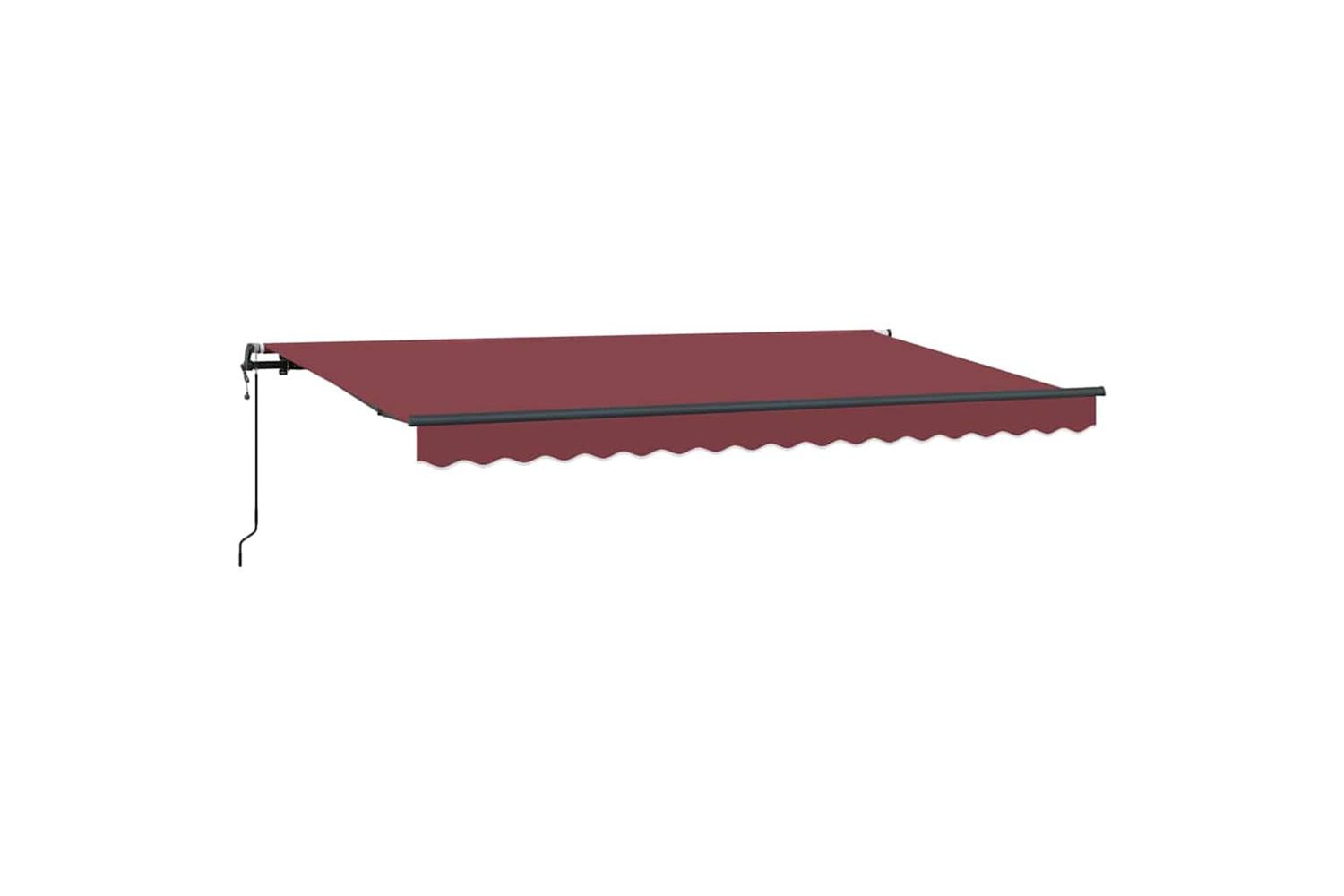 Vidaxl Retractable Awning Burgundy 400 X 200 Cm-5