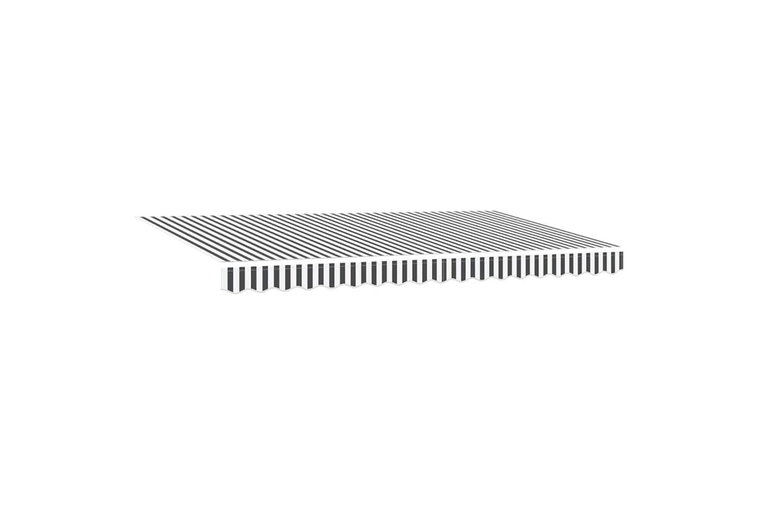 Vidaxl Retractable Awning Anthracite And White 400 X 200 Cm