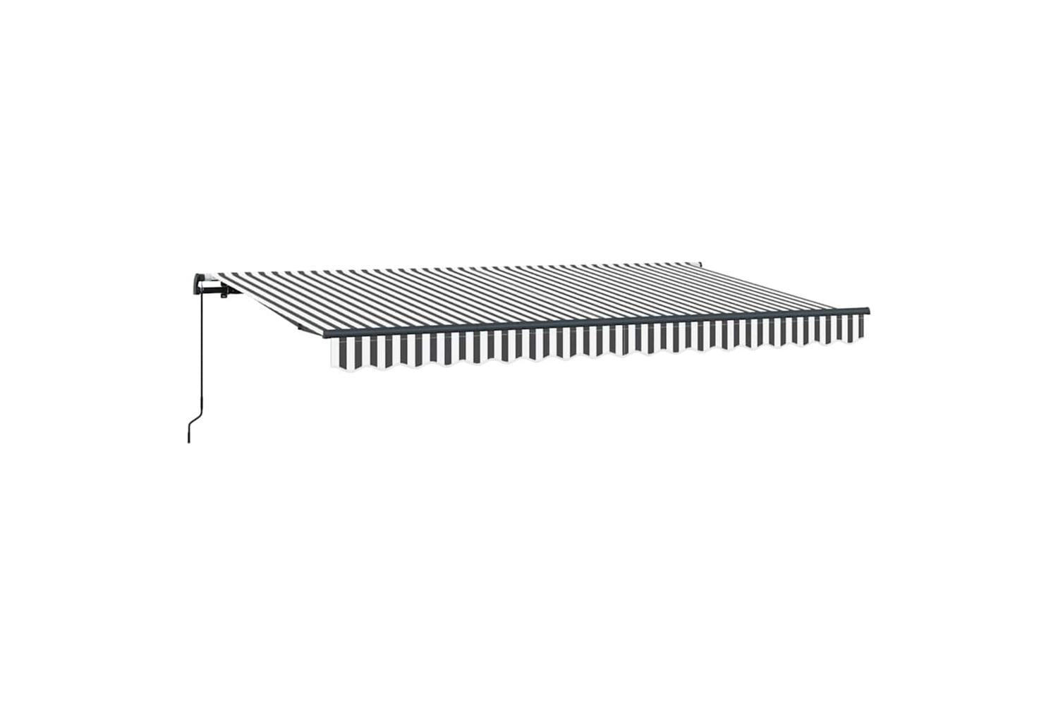 Vidaxl Retractable Awning Anthracite And White 400 X 200 Cm-5