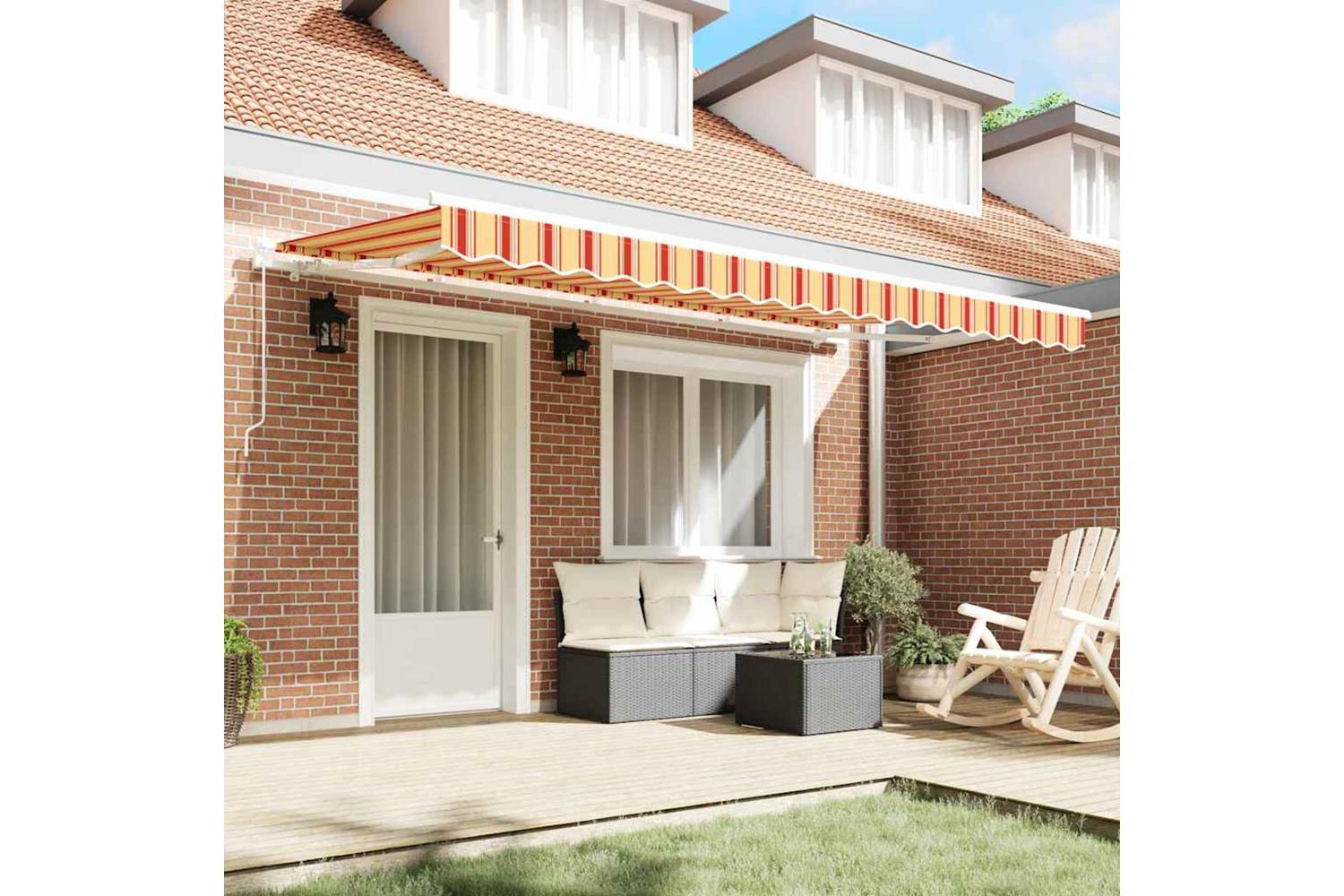 Vidaxl Retractable Awning Multicolour 400 X 200 Cm-3