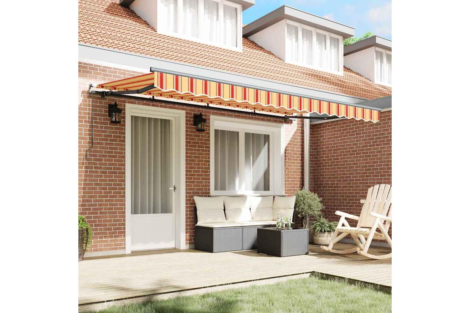 Vidaxl Retractable Awning Multicolour 400 X 200 Cm-3