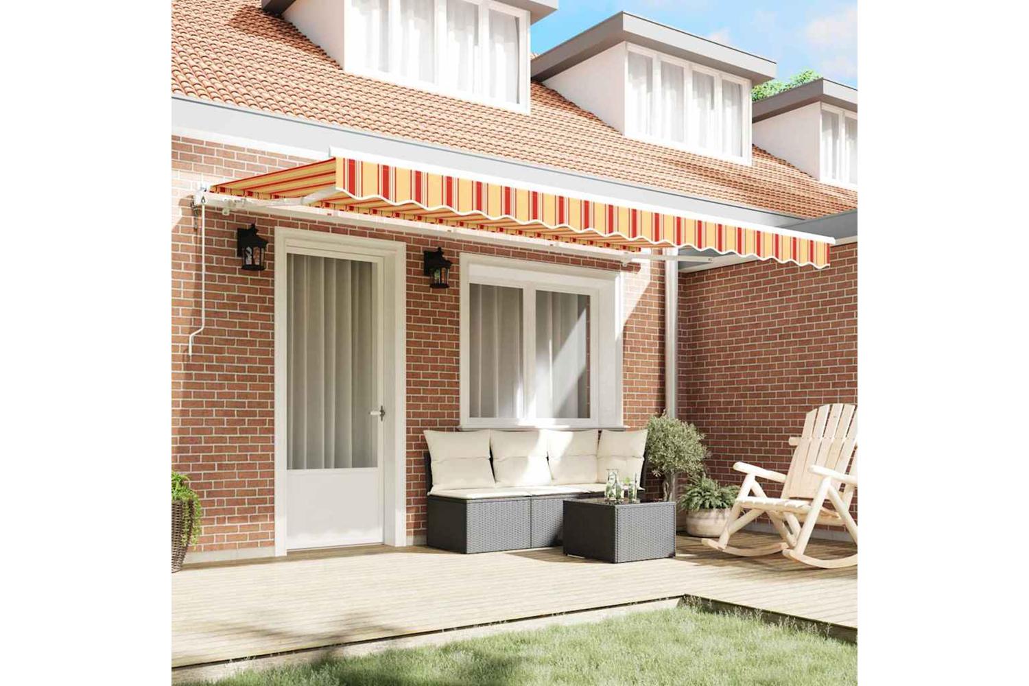 Vidaxl Retractable Awning Multicolour 400 X 200 Cm-3