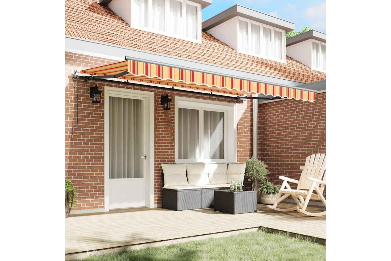 Vidaxl Retractable Awning Multicolour 400 X 200 Cm-3