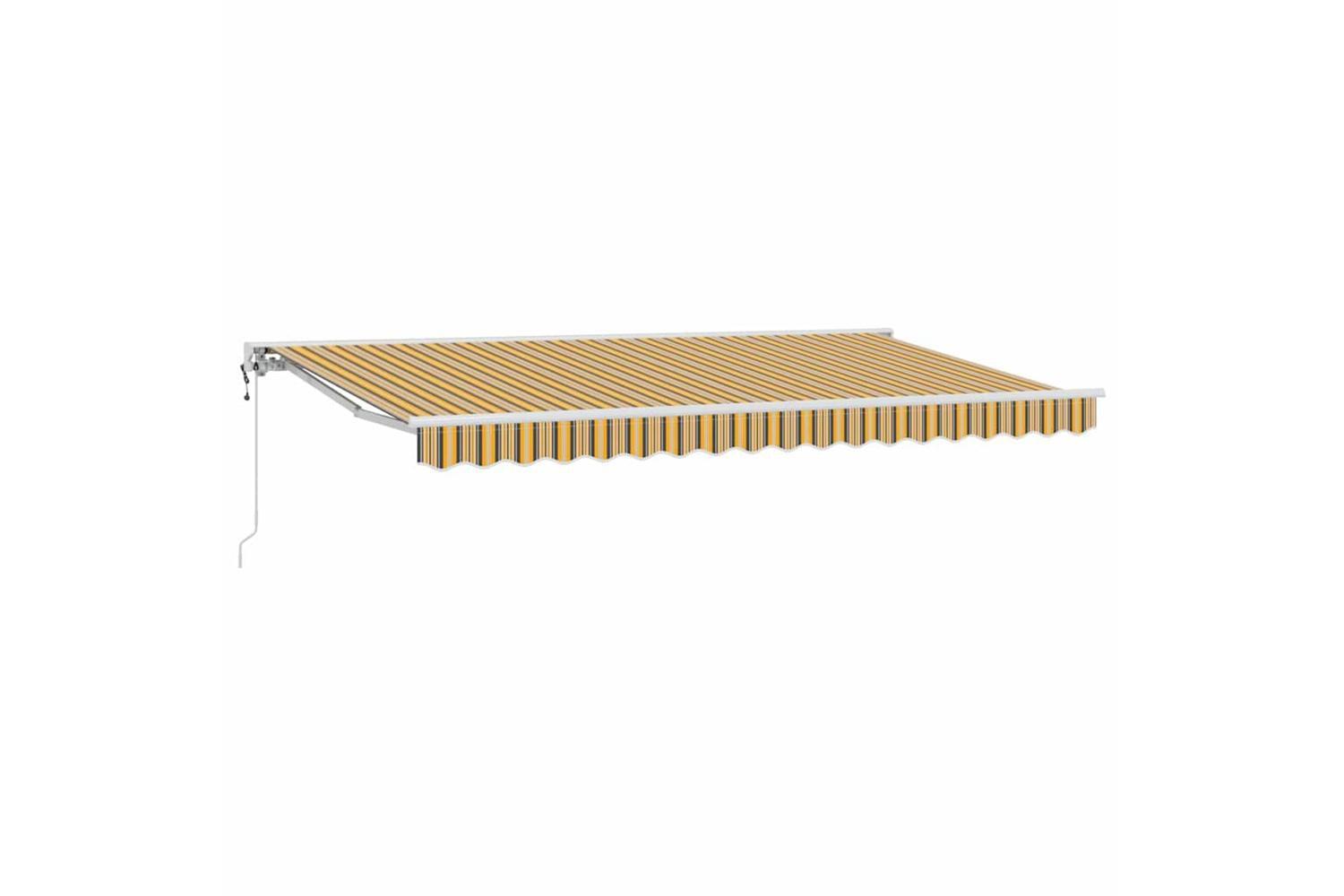 Vidaxl Retractable Awning Multicolour Stripe 400x200 Cm Fabric-2