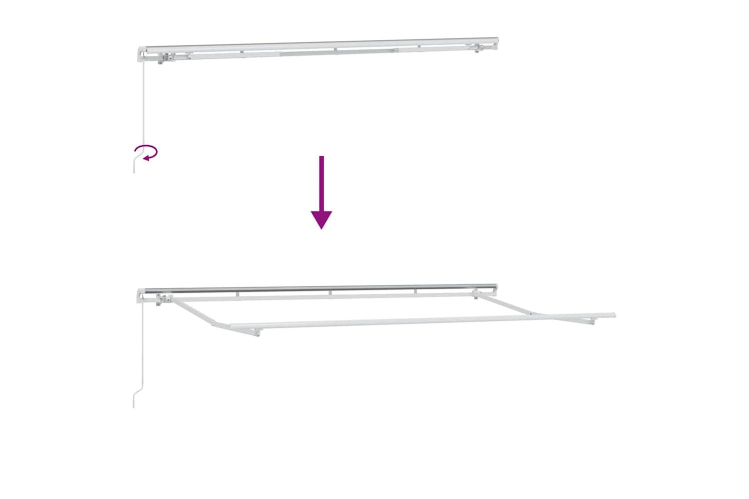 Vidaxl Retractable Awning Multicolour 400 X 200 Cm-8