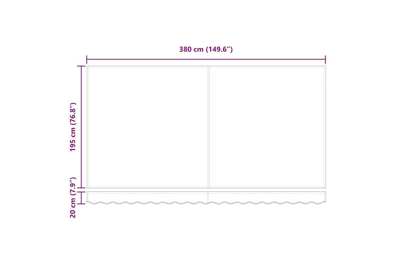 Vidaxl Retractable Awning Multicolour 400 X 200 Cm-10