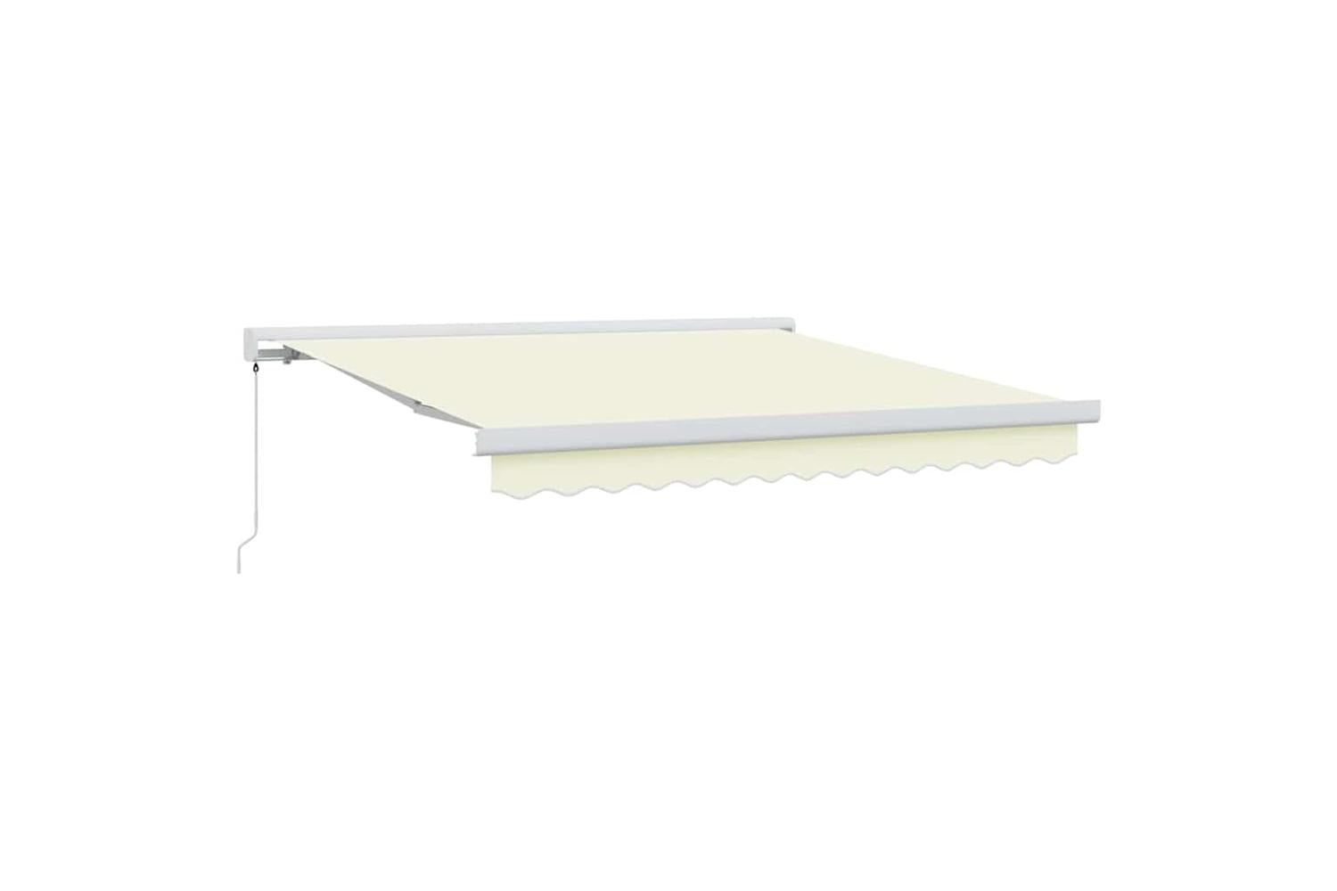 Vidaxl Retractable Awning Cream 300 X 250 Cm Fabric And Metal-2