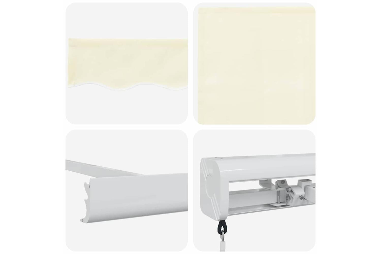 Vidaxl Retractable Awning Cream 300 X 250 Cm Fabric And Metal-8
