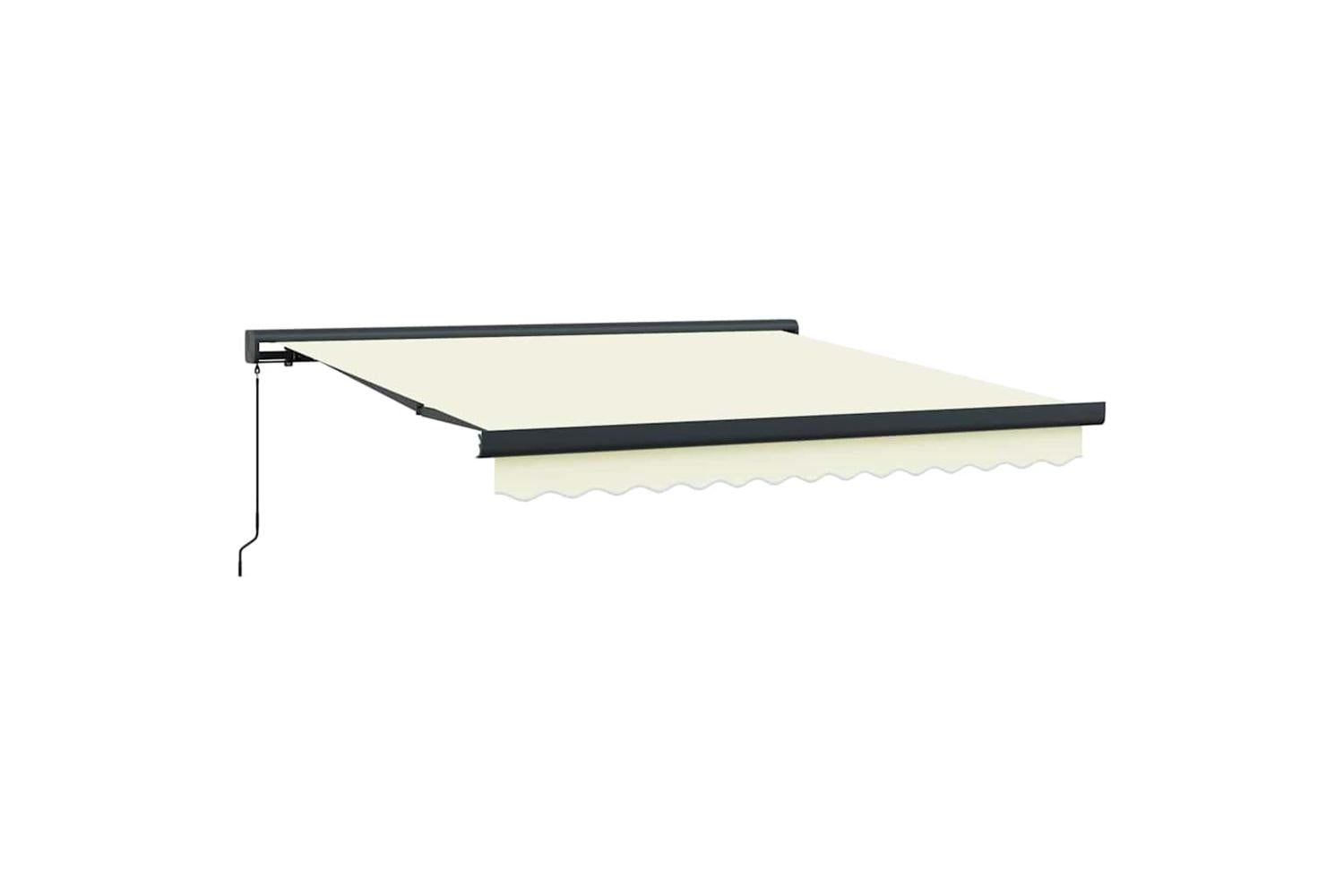 Vidaxl Retractable Awning Cream 300 X 250 Cm Fabric And Metal-2