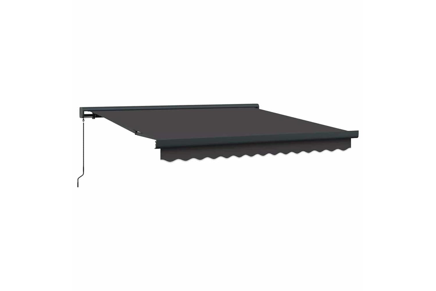 Vidaxl Retractable Awning Anthracite 300 X 250 Cm Fabric And Metal-2