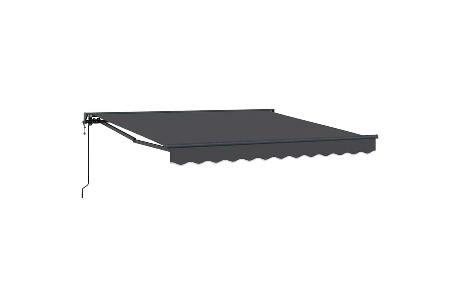 Vidaxl Retractable Awning Anthracite 300x250 Cm Fabric-2